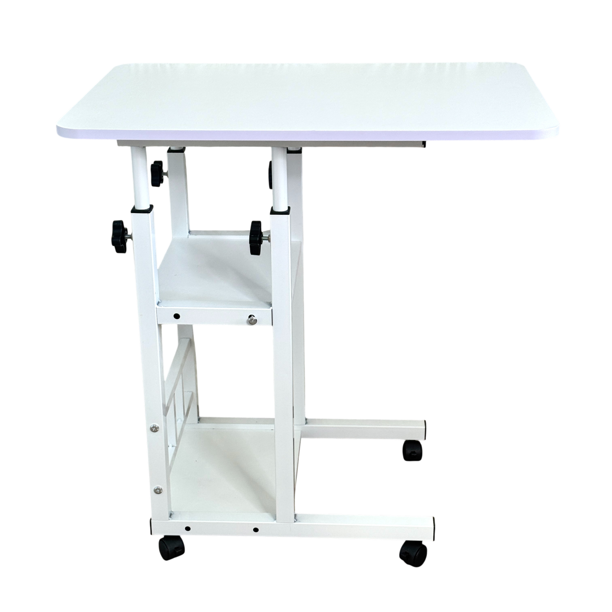 Компьютерный стол на колесах регулируемый по высоте (MLDT-60-White) Компьютерный стол на колесах регулируемый по высоте (MLDT-60-White)