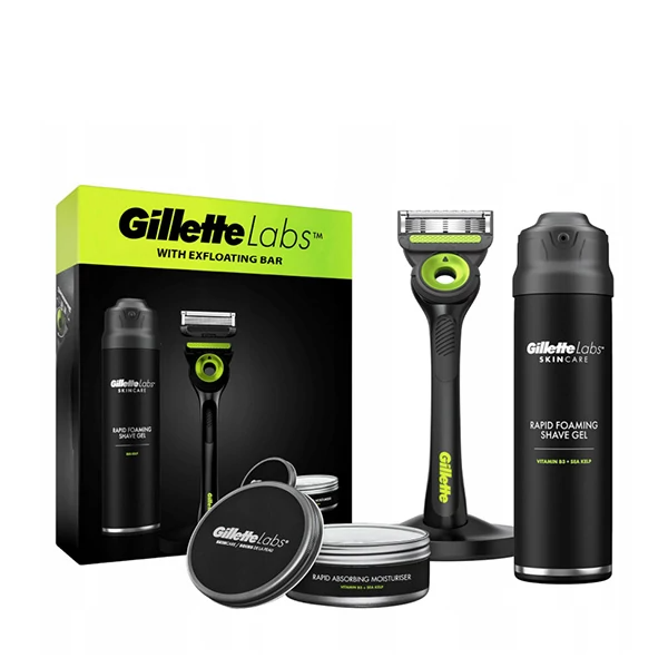 Набір чоловічий для гоління Gillette Labs з 1 змінним картриджем і магнітною підставкою Чорний