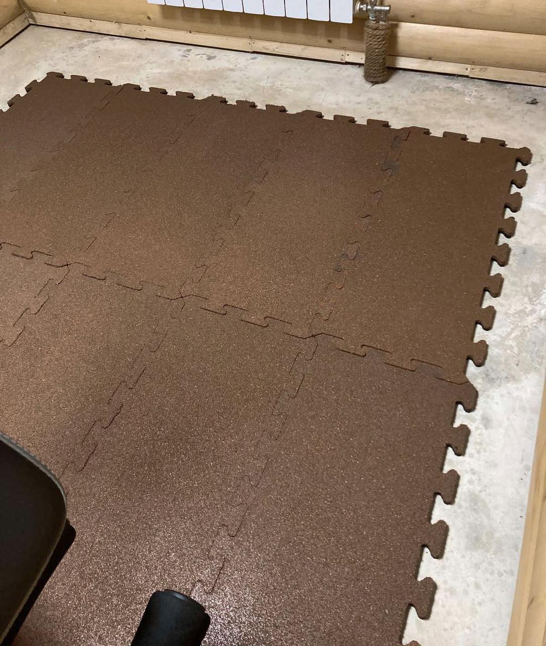 Резиновый пазл 890х400х20 мм Коричневый (2562228288) - фото 3