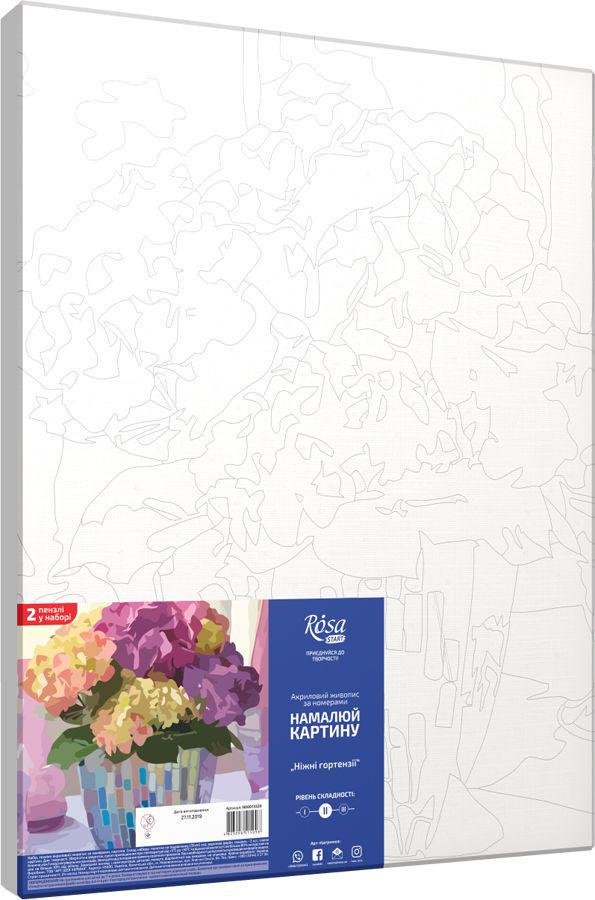 Картина за номерами Rosa Start Ніжні гортензії 35x45 см (Az1-4823098515098) - фото 2