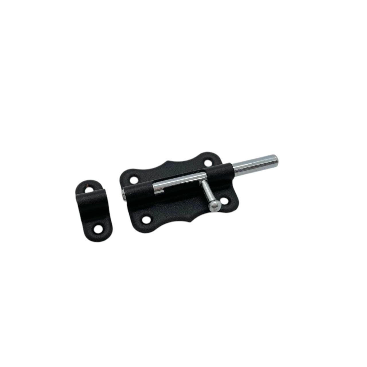 Шпингалет накладной 70 мм Черный (290036)