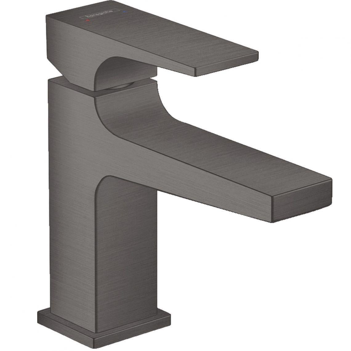 Змішувач для раковини Hansgrohe Metropol 100 з донним клапаном push-open Чорний хромований (32500340)