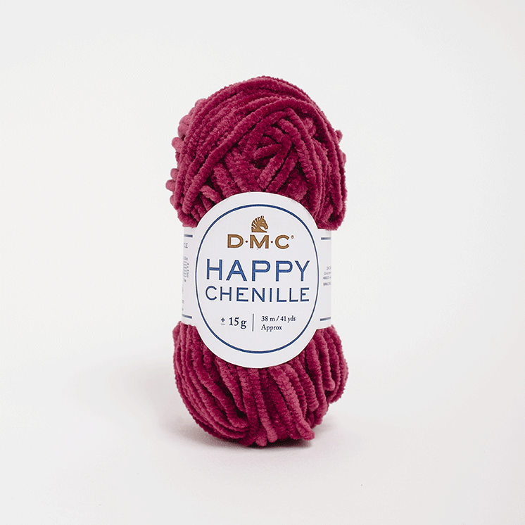 Пряжа велюровая DMC Happy Chenille 31 ягодный (2601)
