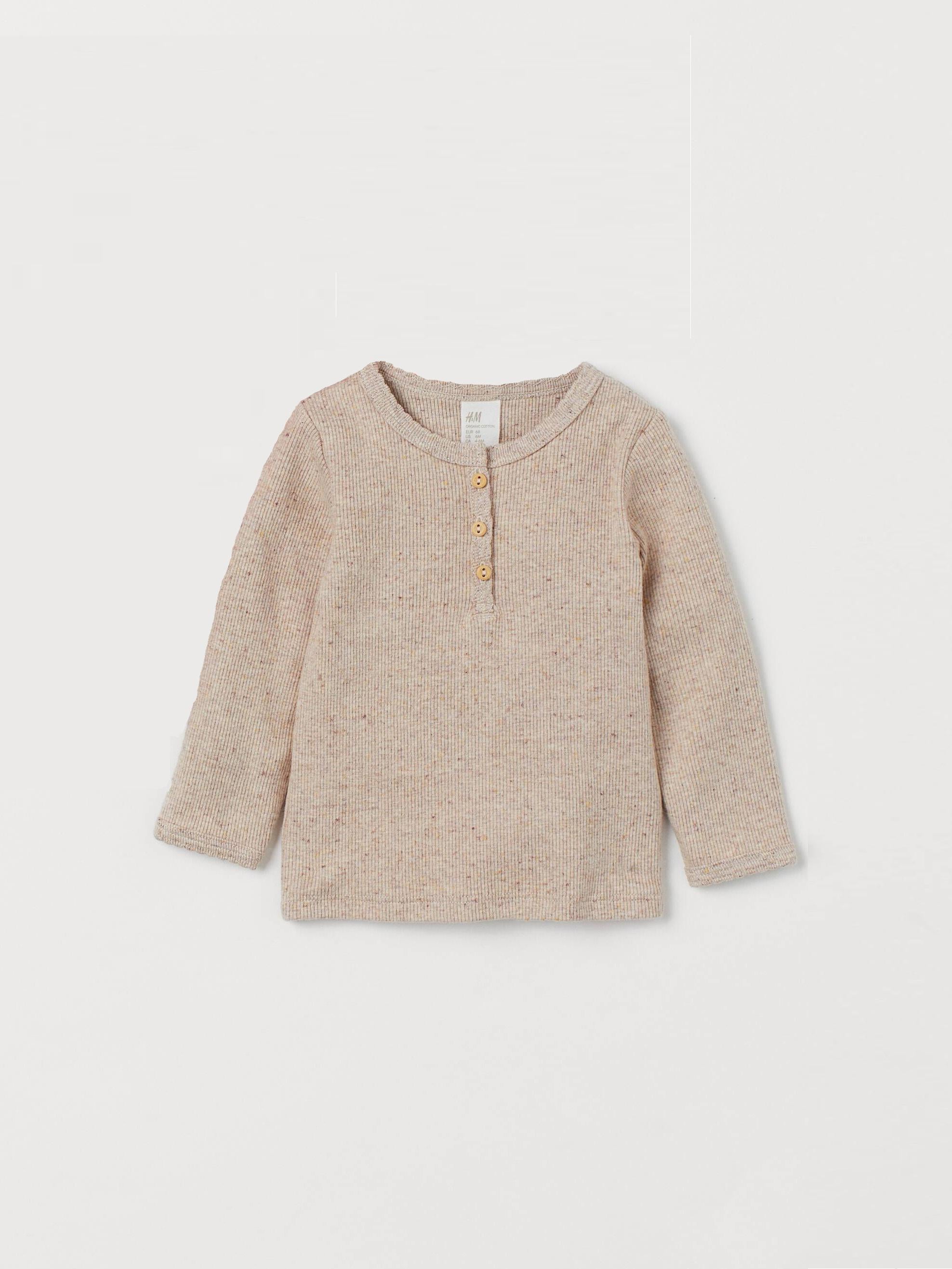 Лонгслів H&M 74 см Бежевий (Х24108834564) Лонгслів H&M 74 см Бежевий (Х24108834564)