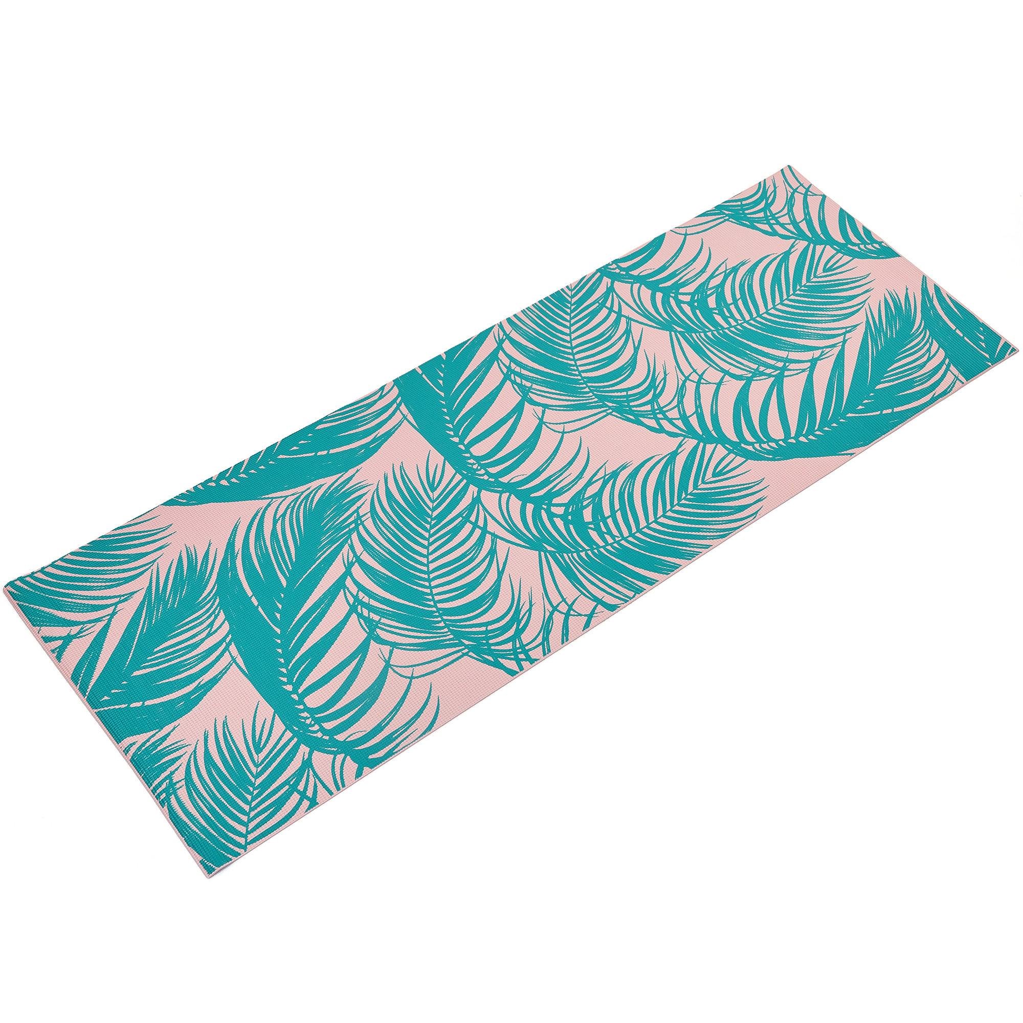 Коврик для йоги и фитнеса SP-Planeta PALM FI-0180 1,73x0,61 м x 4 мм Пудрово-мятный (181288)