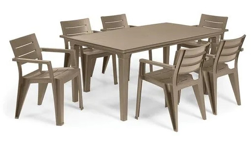 Стілець садовий Keter Julie Dining Chair Капучино (247106) - фото 3