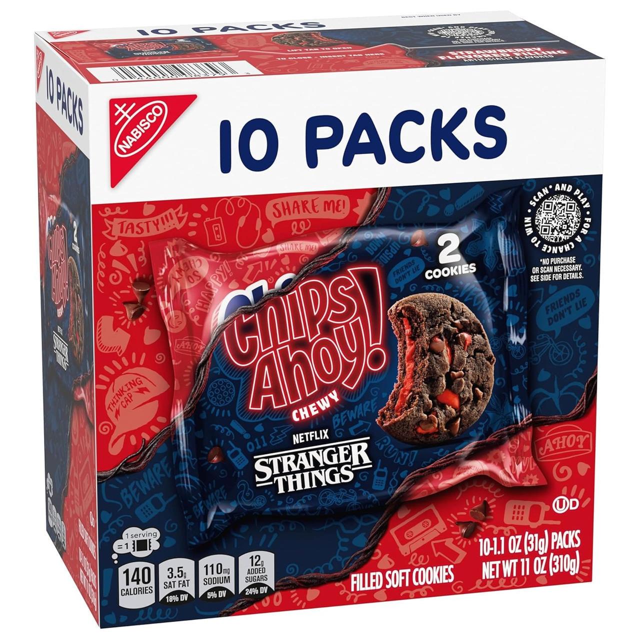 Печенье Chips Ahoy! Stranger Things Strawberry-Flavored Cookies 10 шт. х 31 г (2800135225)