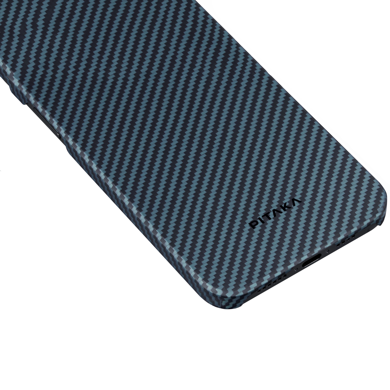 Чохол накладка Pitaka MagEZ Case 4 Twill 1500D for iPhone 15 Pro Max, Black/Blue (KI1508PM) - фото 6