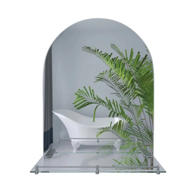 Зеркало настенное Zerix LAGUNA MRZ03 прямоугольное с полкой 700x500 мм (OL-ZX5622)