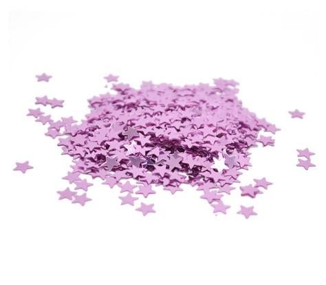 Конфетти Звездочки жесткий 15 г 1 см Розовый (510355)