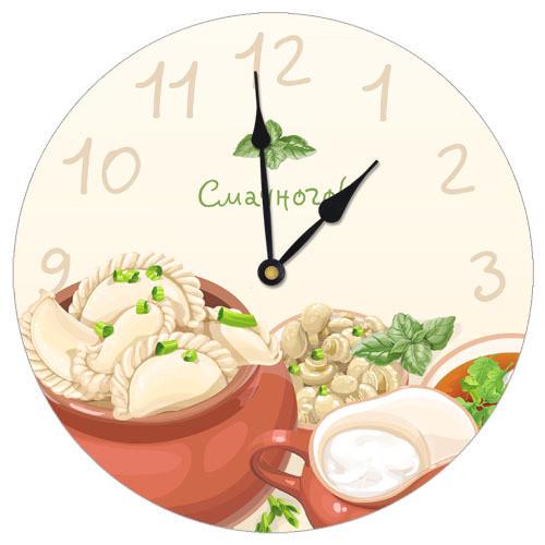 Часы настенные круглые Presentville Вареники 36 см (CHR K UKR022)