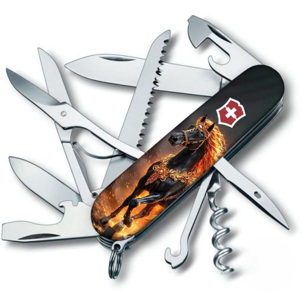 Нож складной Victorinox Huntsman Zodiac 9,1 см Синий/Золотой (32202155)