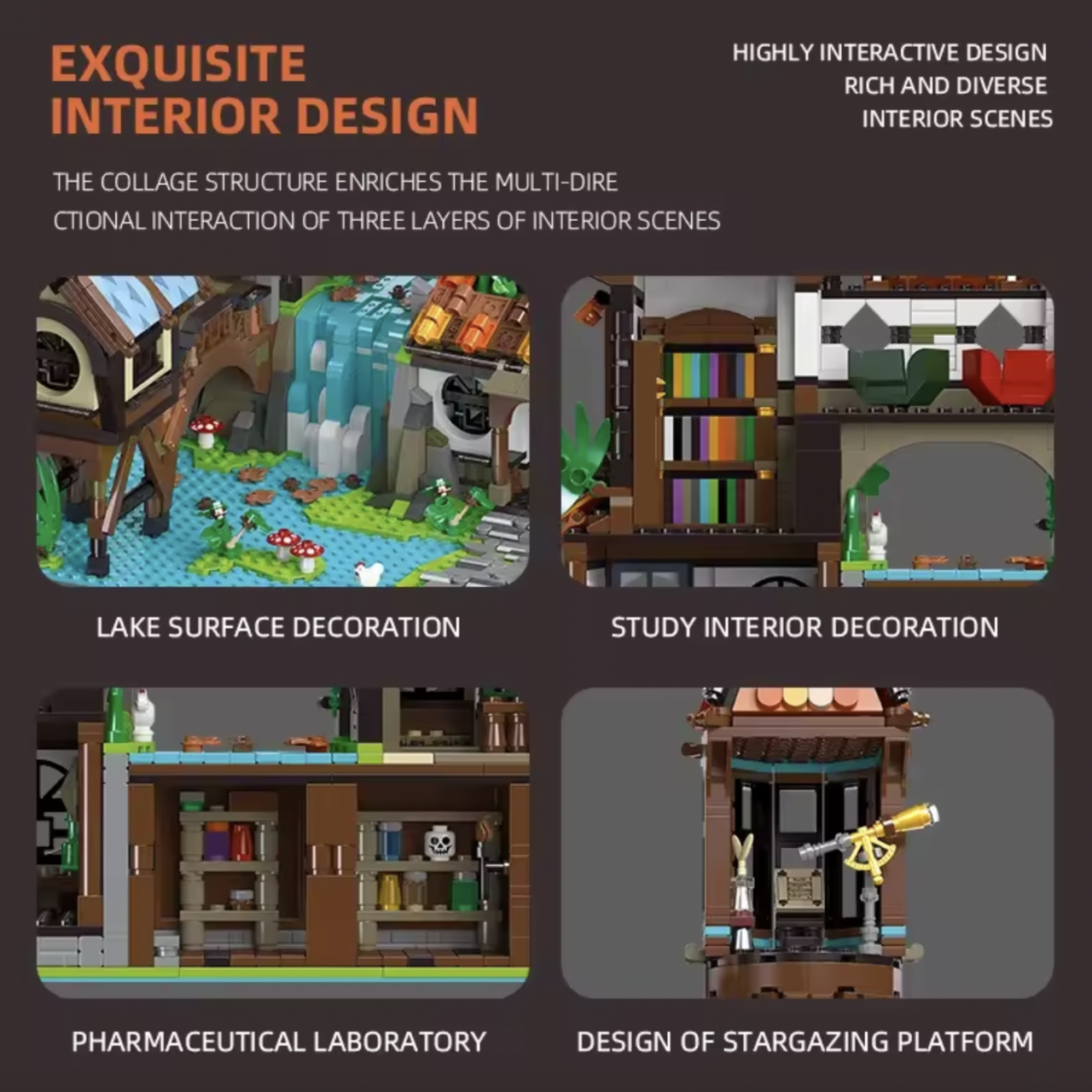 Конструктор JIE STAR Riverside Scholars 2488 деталей - фото 9