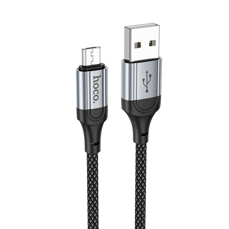 Кабель Micro USB Hoco X102 зарядки 2,4 A 1 м Черный (588029)
