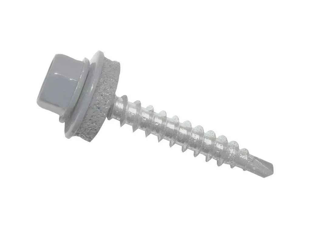 Саморіз даховий Крептех 4,8х19 250 шт. Сірий зі свердлом RAL 9006 9T648 (953542)