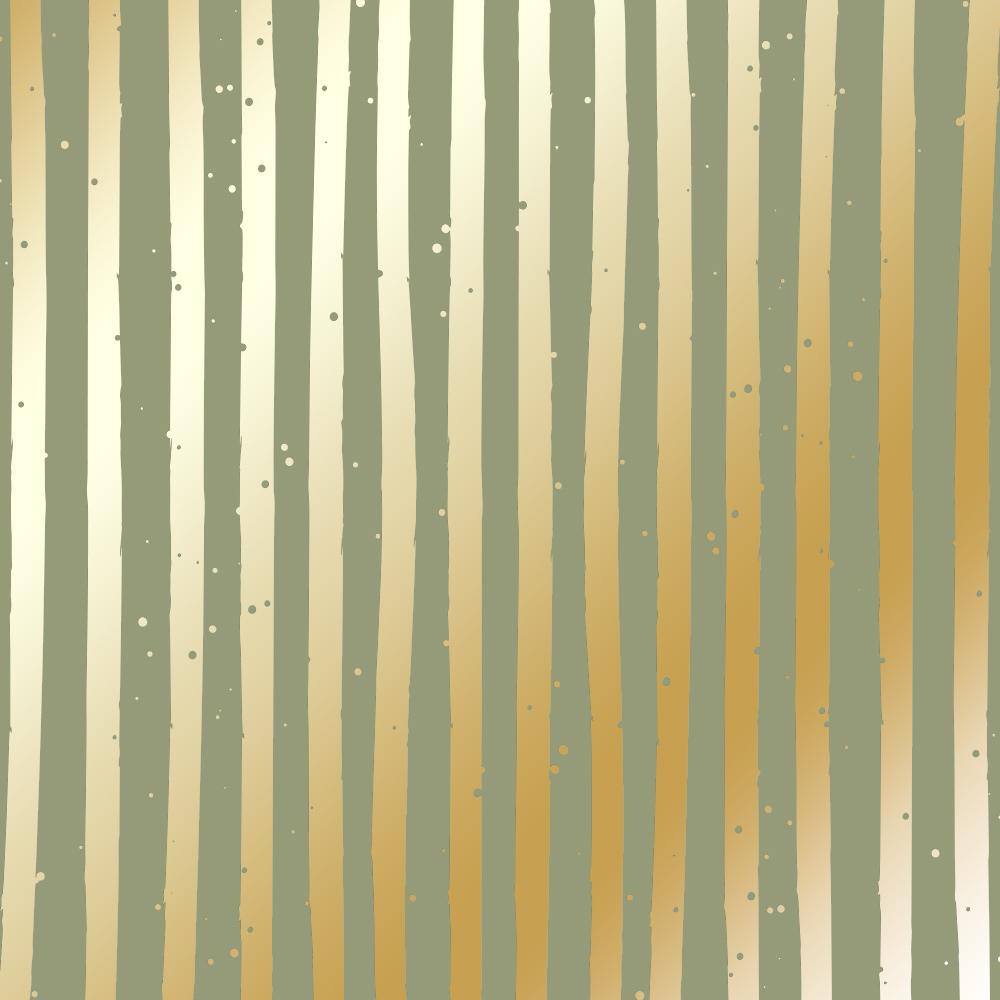 Лист бумаги односторонний Golden Stripes с фольгированием 30,5х30,5 см Olive