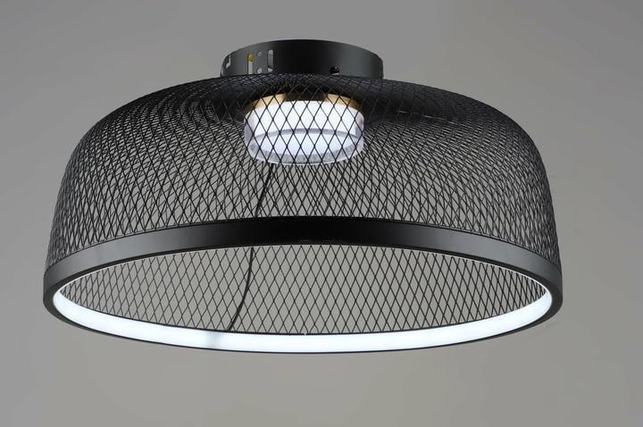 LED-люстра стельова Valeso з металевим плафоном у сітку 3000/6500К IP20 B YH1348/70W BK+GD 35W Чорний (28685826)