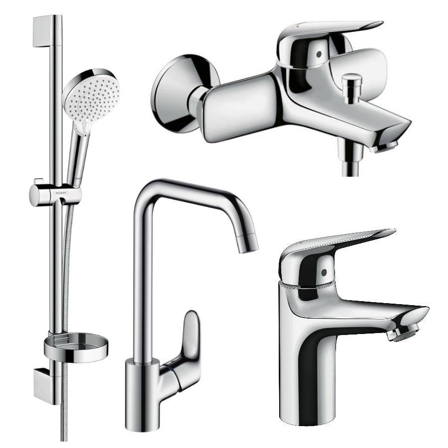 Набор смесителей для ванны Hansgrohe NOVUS 1162019 Хром (74527)