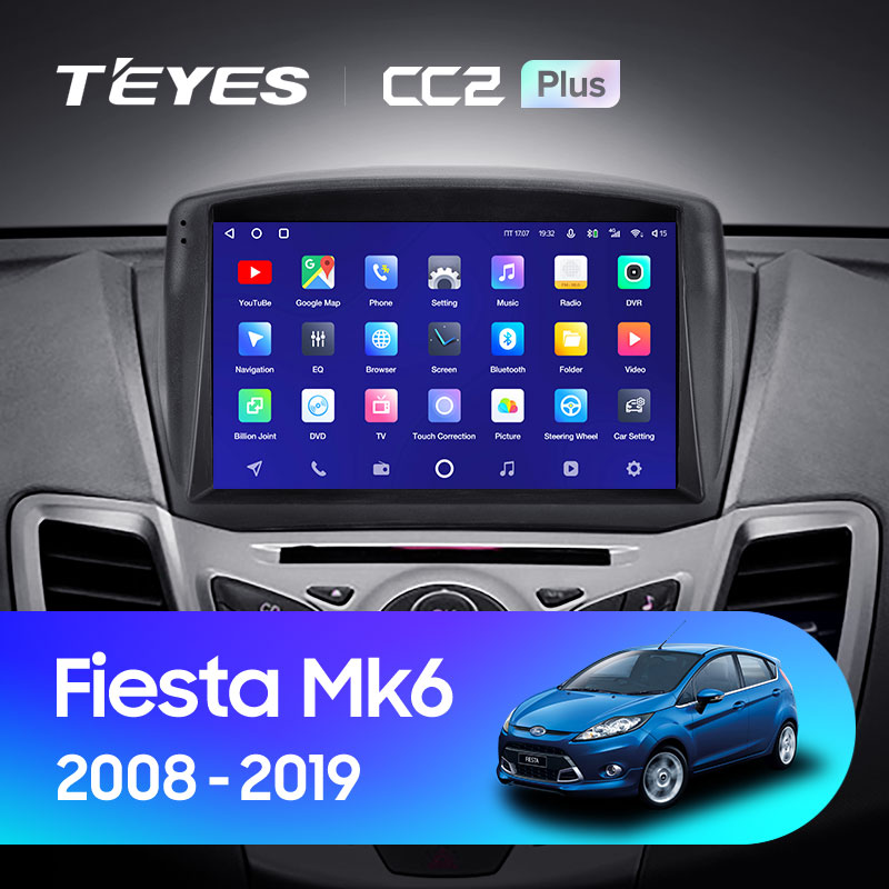 Автомагнитола штатная Teyes CC2 Plus для Ford Fiesta Mk 6 2008-2019 Android (1650670520) - фото 3