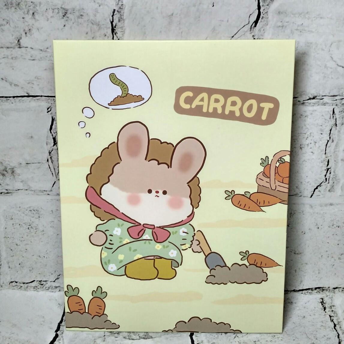 Зеркало косметическое настольное/дорожное Зайчик 26,5х19,8 см Желтый (509-1)