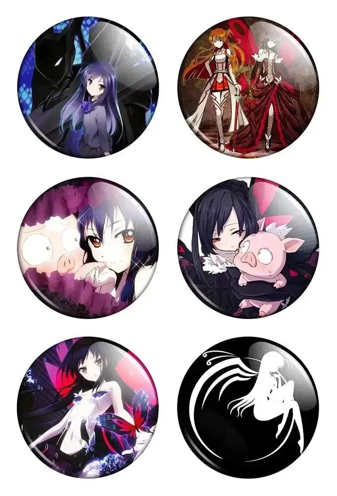 Набор значков Аниме Accel World 6 шт. (NZ0028)