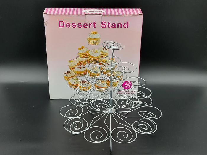 Стойка фуршетная для кексов/маффинов Спираль металлическая 29 см (18390) 18390 - фото 2