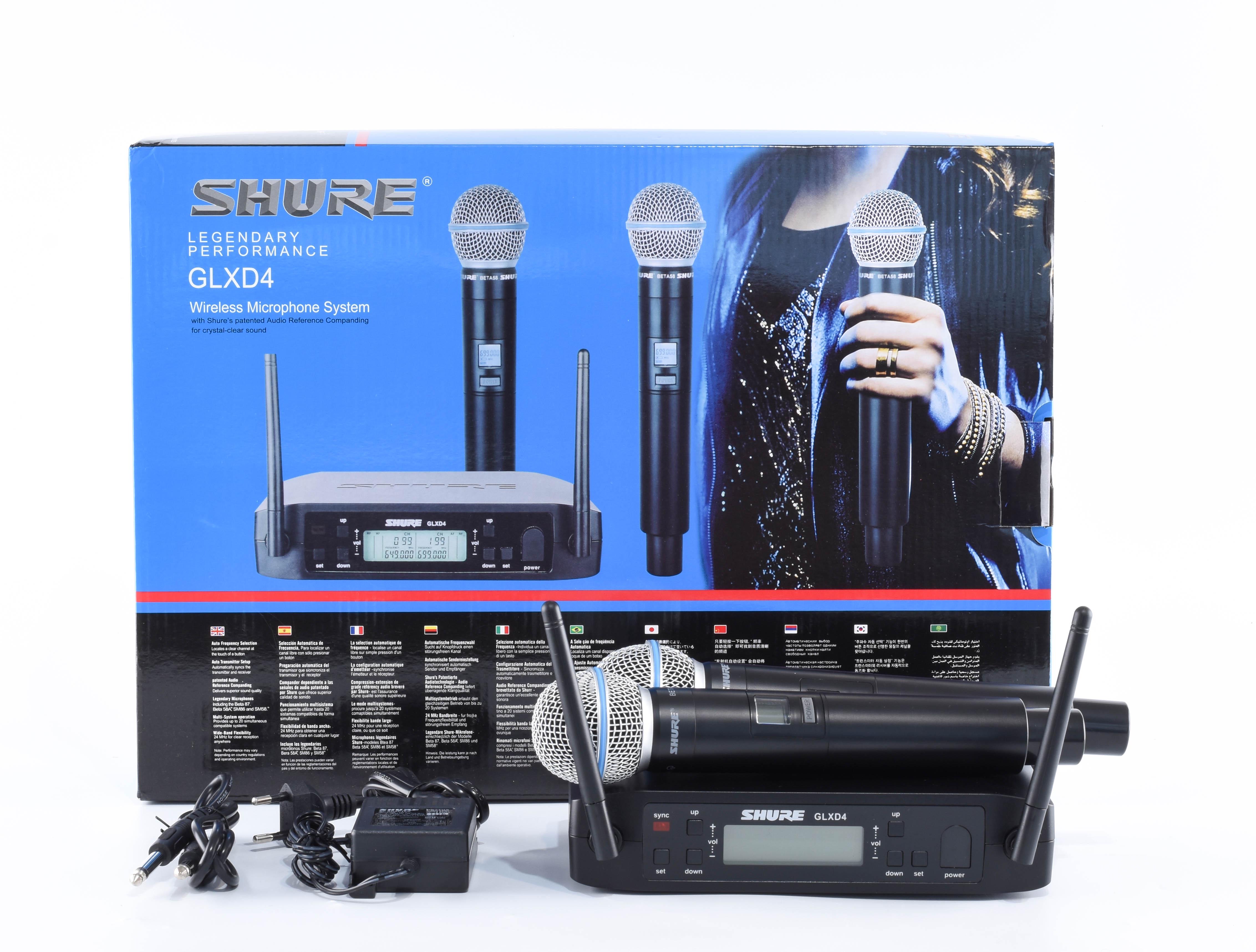 Мікрофони з радіосистемою SHURE GLXD4 BETA 58A (0026)