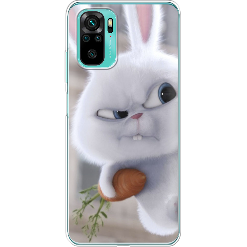 Чехол BoxFace Xiaomi Redmi Note 10 Rabbit Snowball Прозрачный силикон (42029-up1116-42029)