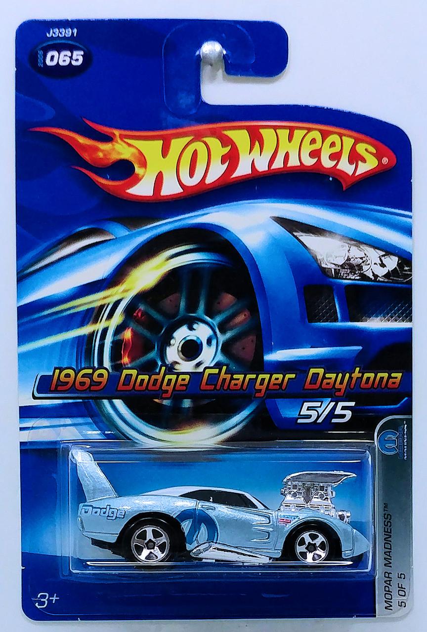 Игрушечная машинка Hot Wheels 1969 Dodge Charger Daytona 2006 Mopar Madness №065 Light blue (J3391-lb)