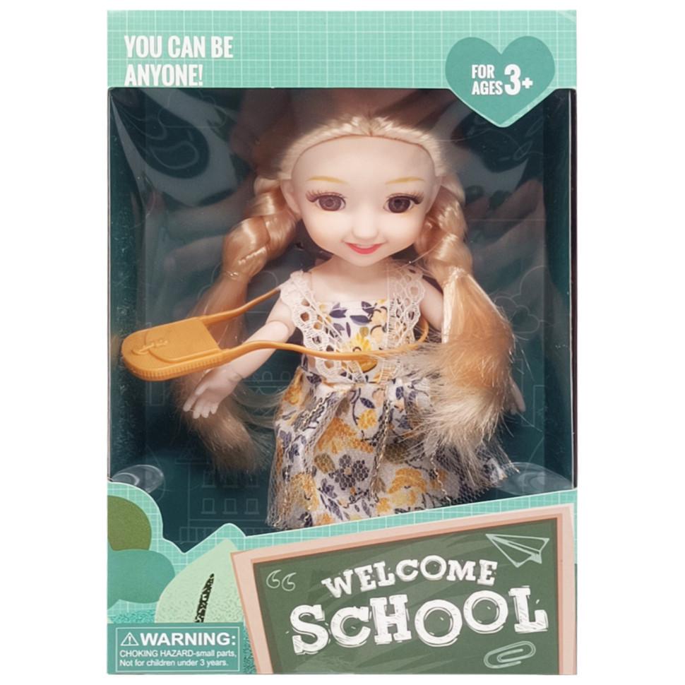 Лялька дитяча Welcome School YL605-7/9/10 з сумочкою Жовтий (26119254)