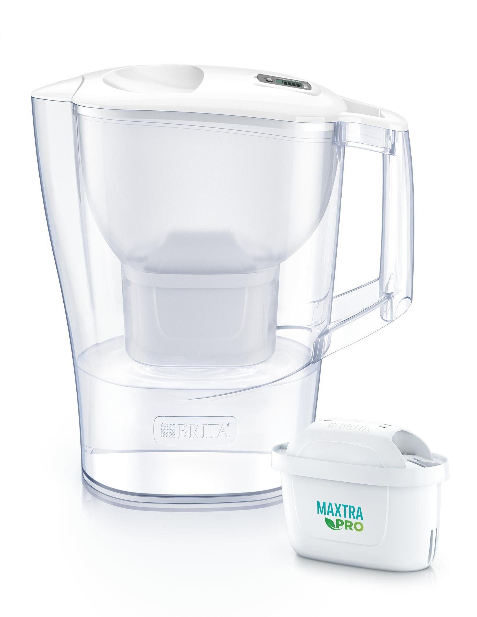 Фільтр для питної води-глечик BRITA 1053054 Aluna Memo MXPro та 3 картриджа 2,4 л Білий