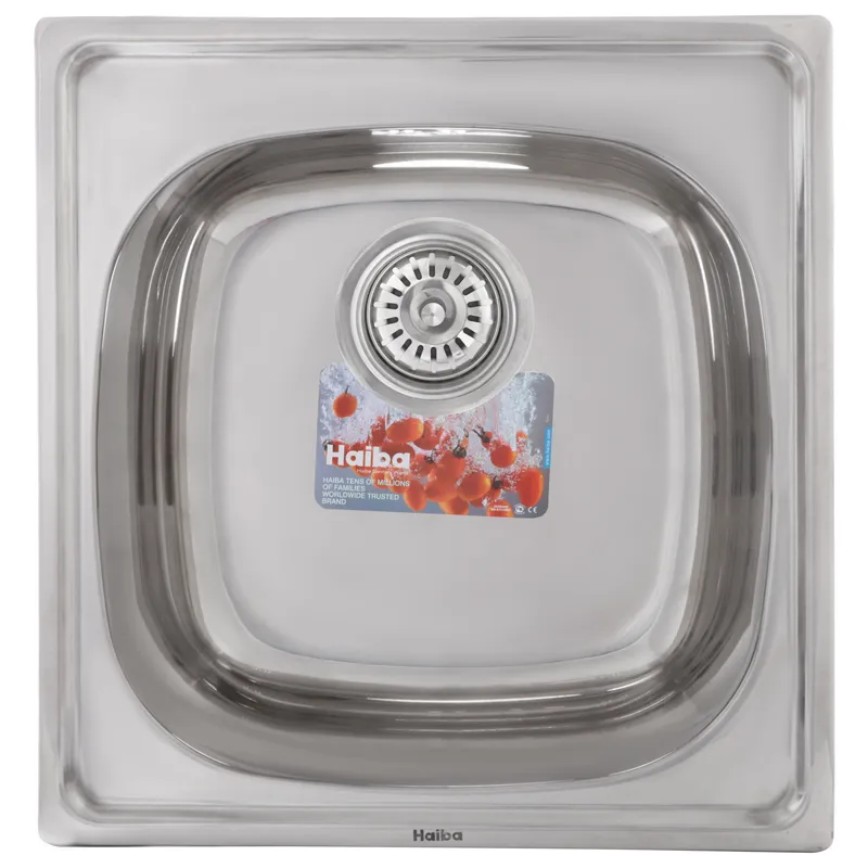 Мийка для кухні Haiba Polish прямокутна нержавіюча сталь 500x470 мм (HB0542)