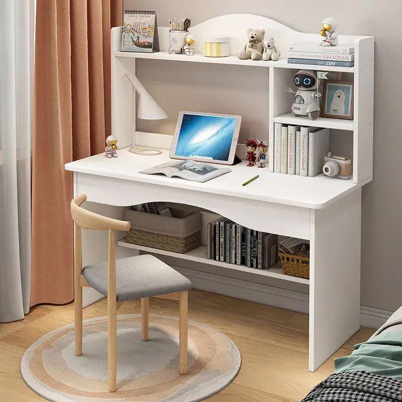 Письменный стол QW-G257CΩ 100х121х48 см современный с полками из мдф Белый (opt-106556) Письменный стол QW-G257CΩ 100х121х48 см современный с полками из мдф Белый (opt-106556)