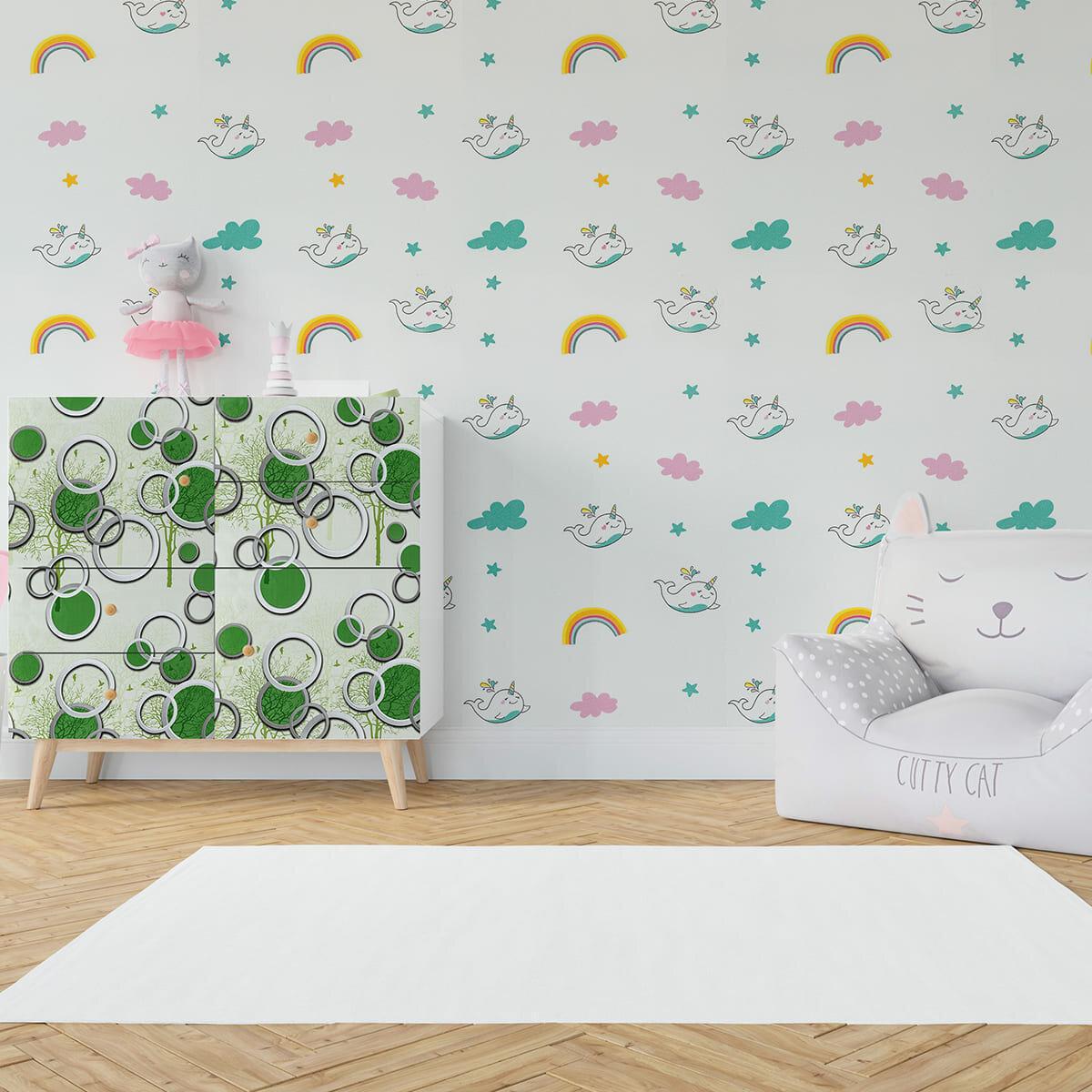 Плівка самоклеюча на паперовій основі 0,45х10 м х0,07 мм Зелений SW-00000797 - фото 5 Плівка самоклеюча на паперовій основі 0,45х10 м х0,07 мм Зелений SW-00000797 - фото 5