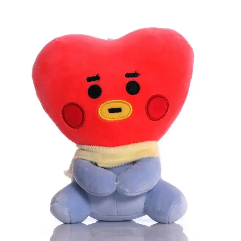 Игрушка мягкая плюшевая BT21 Сердечко Тата Ви Ким Тхэ Хен