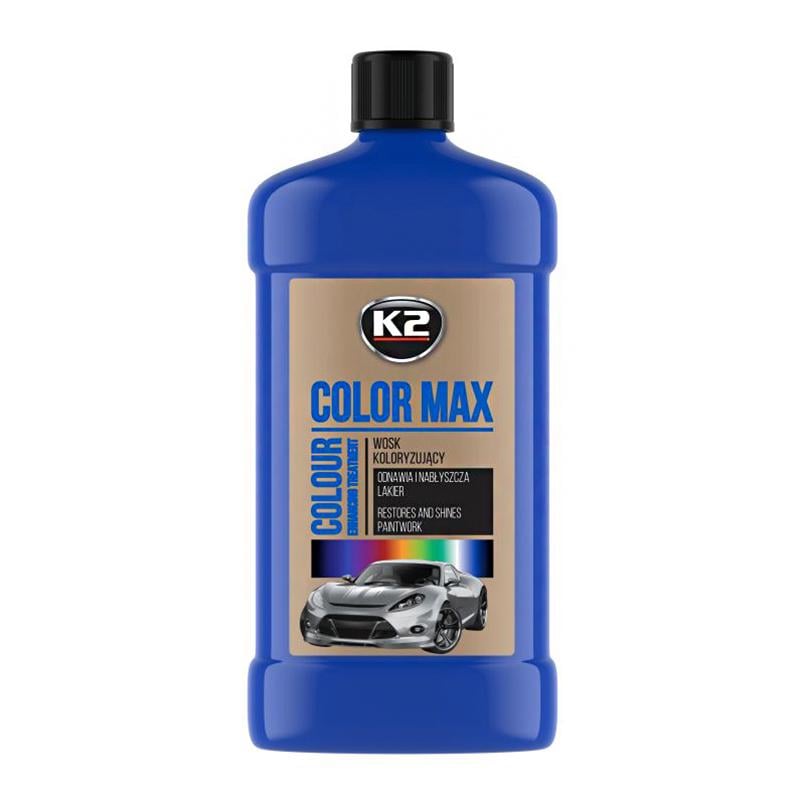 Поліроль восковий для кузова K2 Color Max 500 мл Синій (K025NI) - фото 1