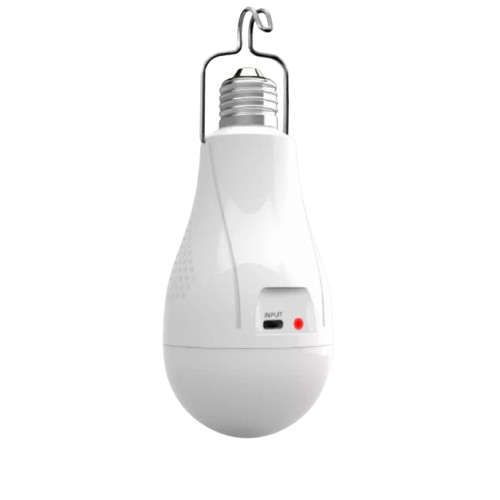 Лампа LED E05L 20W на аккумуляторах 2x18650 E27 Type-C Белый (623684)