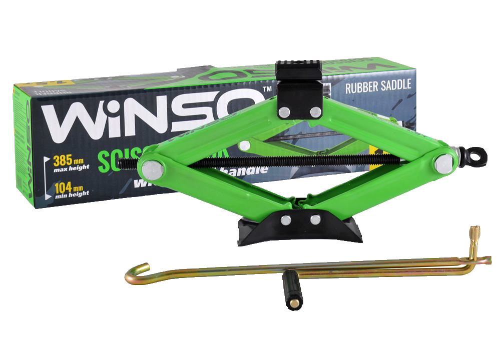 Домкрат ромбовый WINSO 1,5т 104-385 мм (121510)