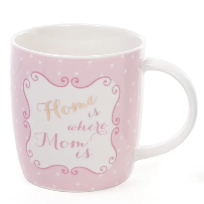 Чашка фарфоровая Flora Маме 0,4 л (31353)