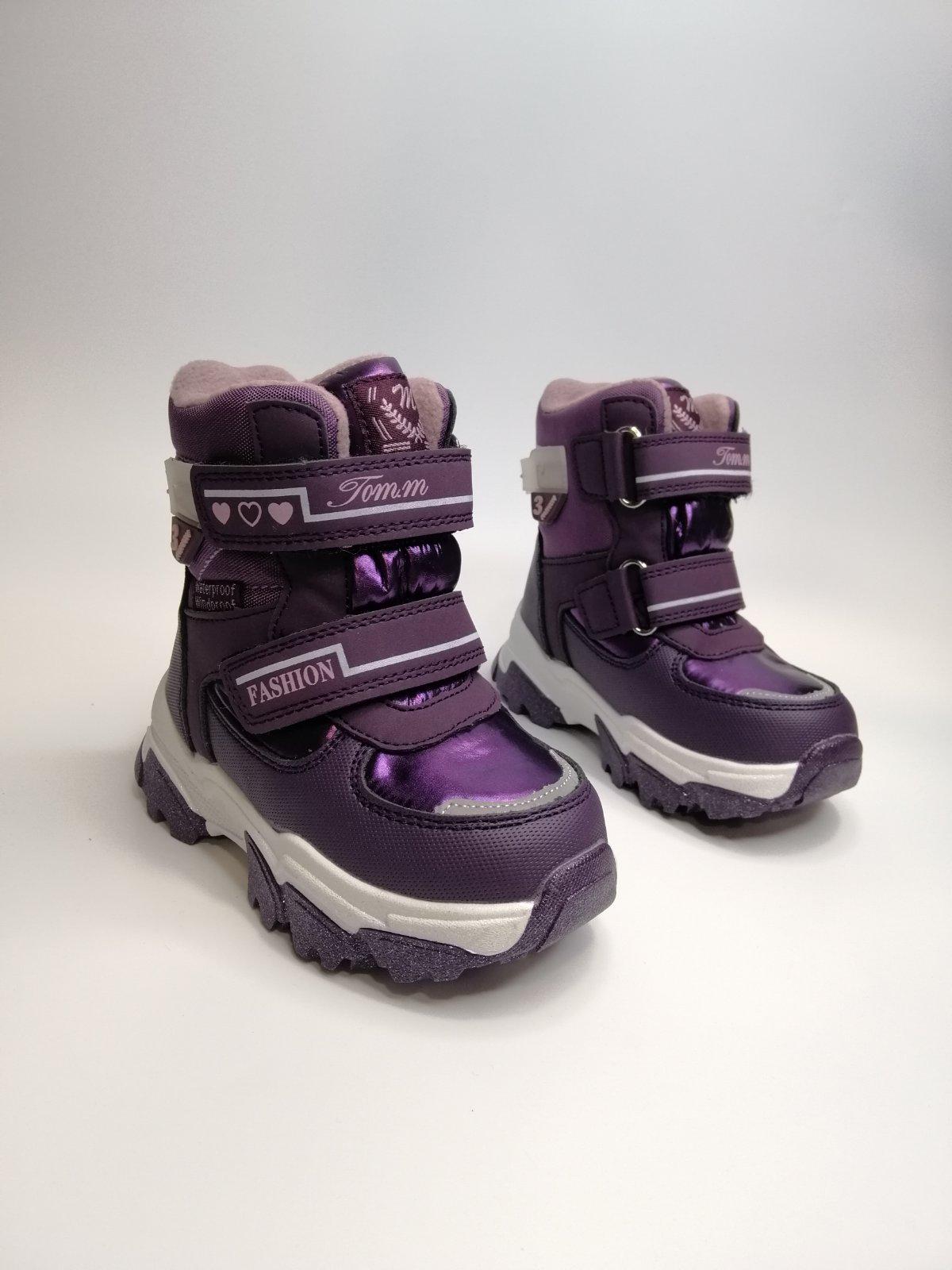 Ботинки зимние для девочки TOM.M р. 23 15 см Фиолетовый (10102 H purple) Ботинки зимние для девочки TOM.M р. 23 15 см Фиолетовый (10102 H purple)