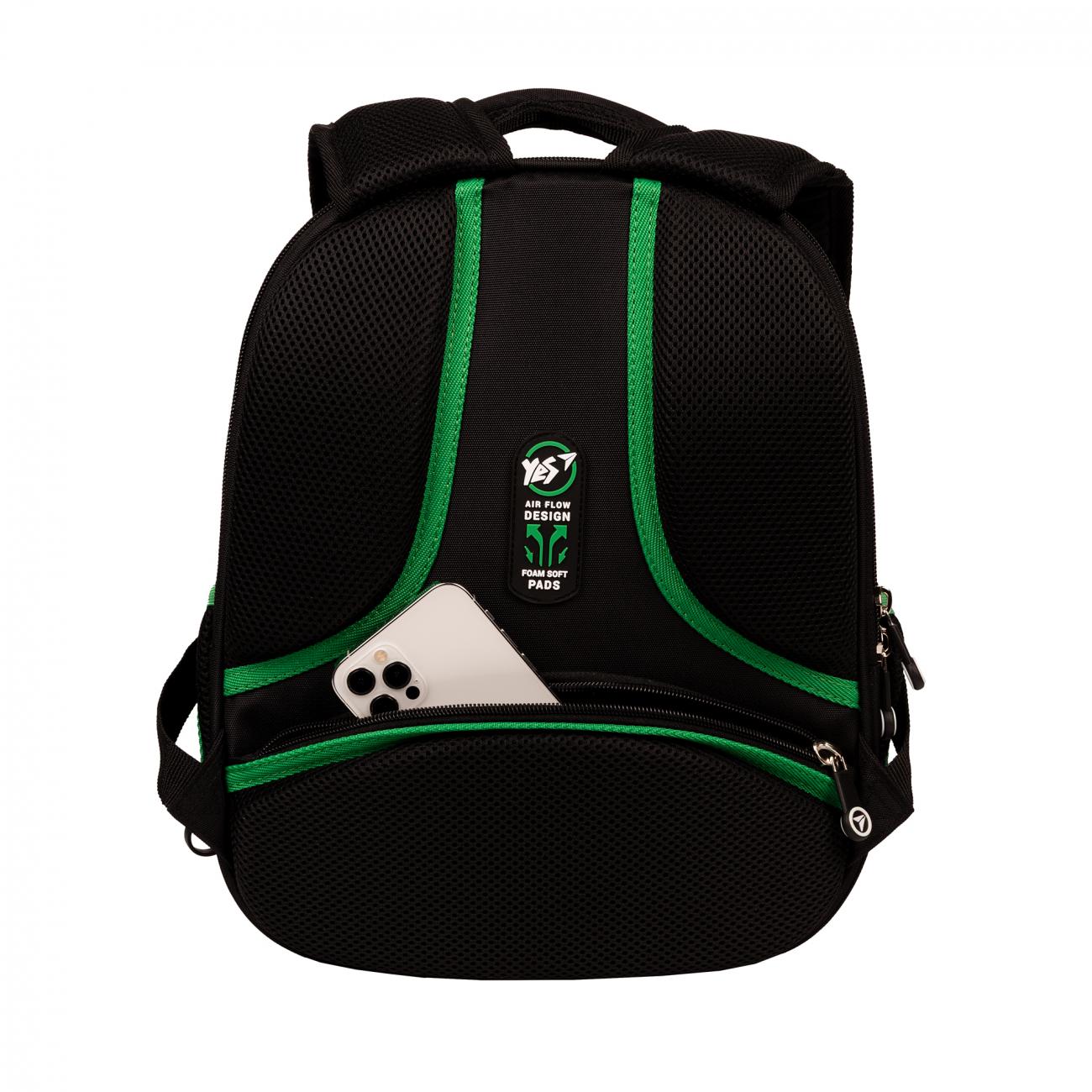 Школьный рюкзак каркасный с ортопедической спинкой YES Minecraft Icons H-100 (559861/995065) - фото 13 Школьный рюкзак каркасный с ортопедической спинкой YES Minecraft Icons H-100 (559861/995065) - фото 13