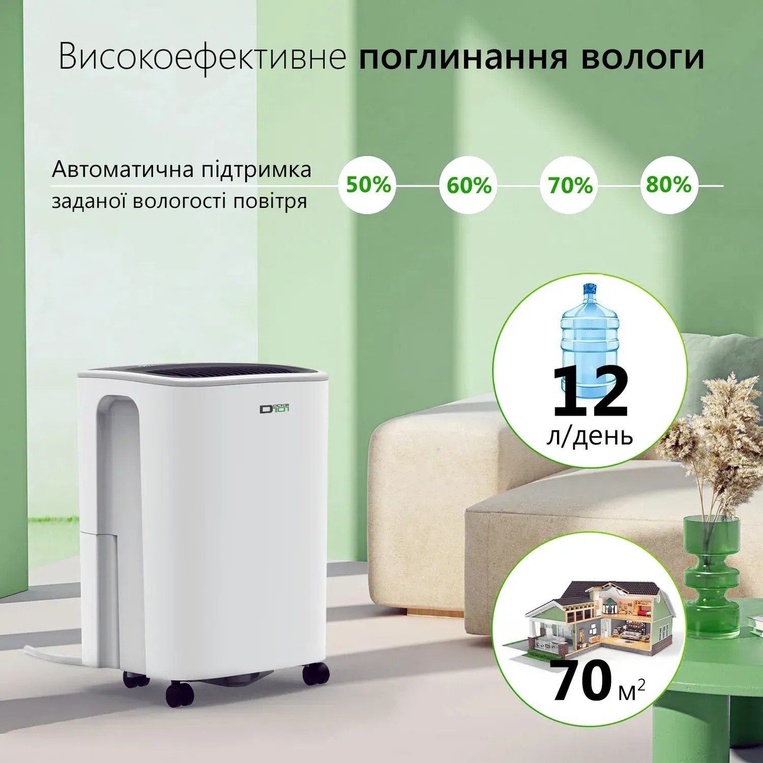 Осушитель воздуха Doctor-101 Amador бак 2,3 л/производительность 12 л/день (PD12R-KBE) - фото 5 Осушитель воздуха Doctor-101 Amador бак 2,3 л/производительность 12 л/день (PD12R-KBE) - фото 5