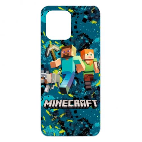 Чехол для Xiaomi Redmi 12 Minecraft Steve Alex And Dog (17193457-46-134799)