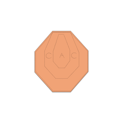 Мішень Gerts МКПС IPSС №33-б класична мікро 185х230 мм Бурий