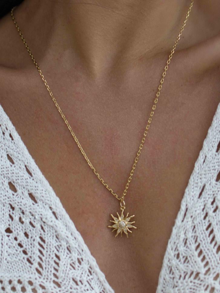 Ланцюжок з кулоном сонце (5544)