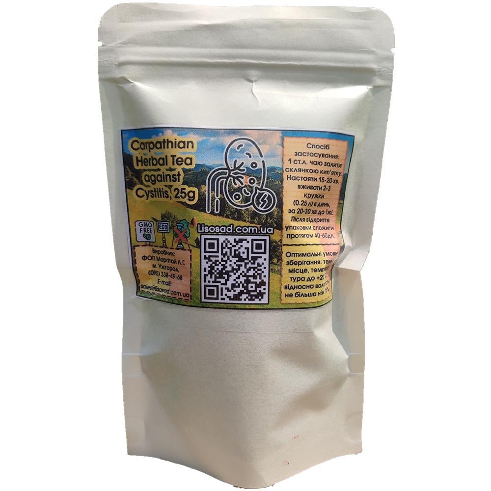 Чай трав'яний Lisosad Карпатський при циститі 25 г із фільтр мішечками 5 шт. (1853018164) - фото 3