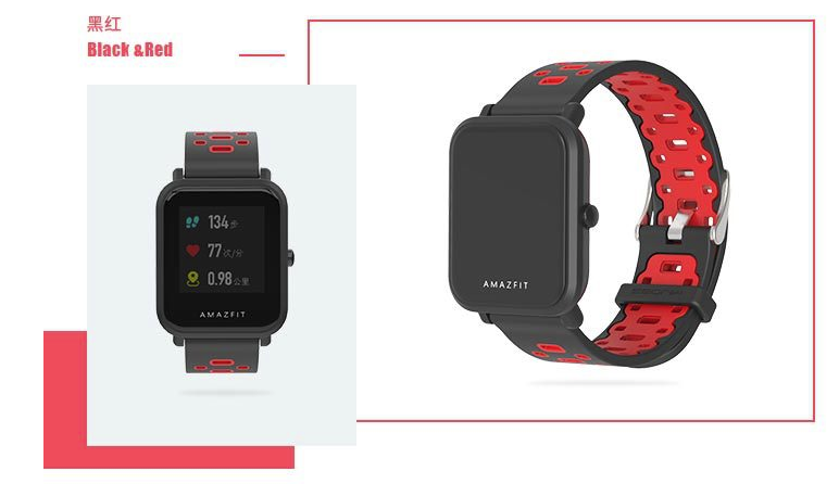 Ремешок для смарт-часов MiJobs Sport силиконовый 20 мм Черный/Черный (1626P) - фото 2