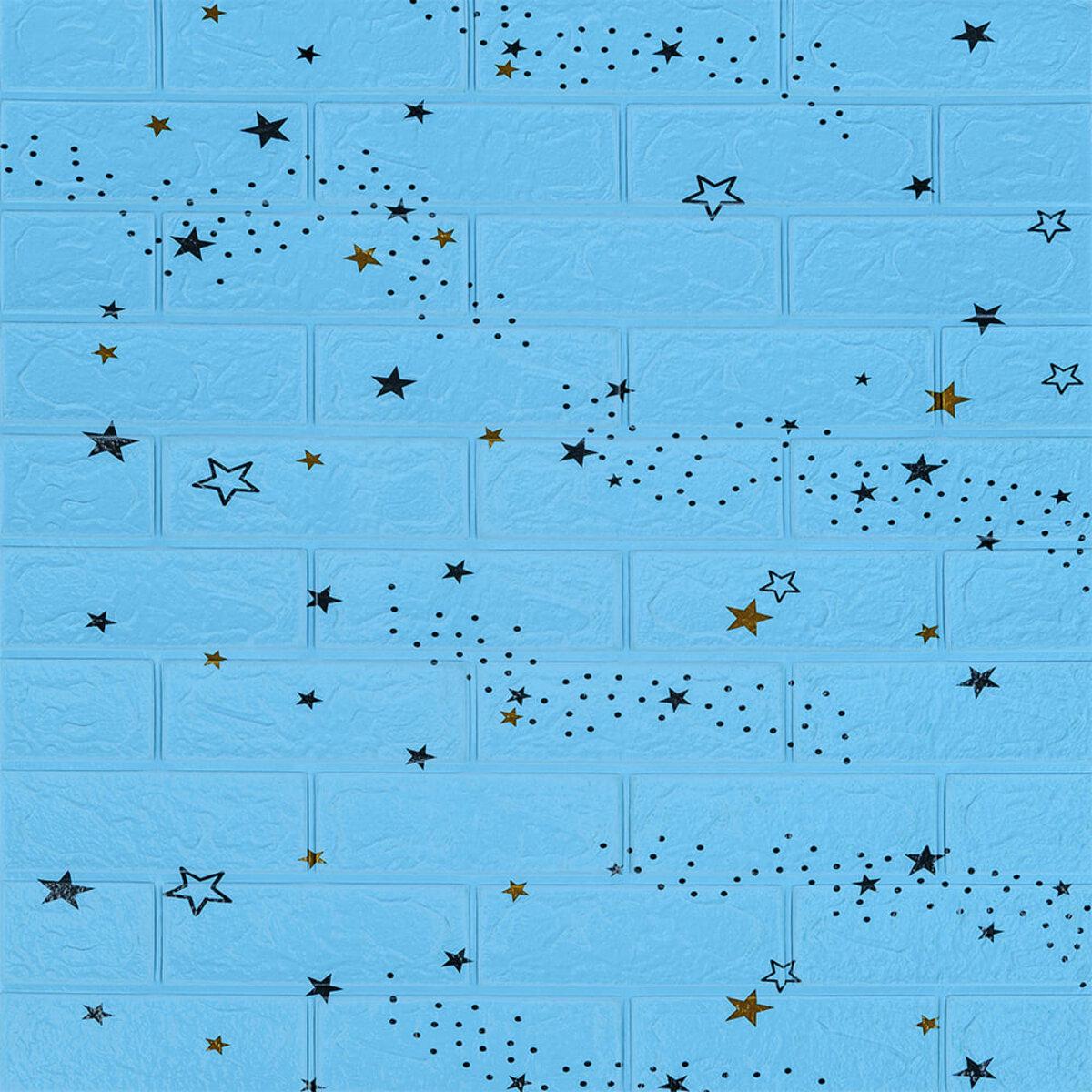 3D-панель самоклеящаяся Звезды 321 700х770х3 мм Голубой (SW-00001342)