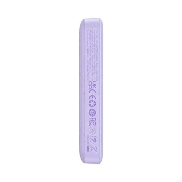 Повербанк Baseus Magnetic Mini Air 10000 mAh 20 W 2в1 QC3.0+PD3.0 с беспроводной зарядкой Qi 15 W Purple (P10059001513-00) - фото 10