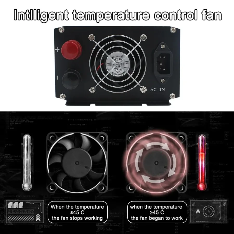 Инвертор с зарядкой ИБП 12 в 220В 4000 Вт чистая синусоида - фото 9 Инвертор с зарядкой ИБП 12 в 220В 4000 Вт чистая синусоида - фото 9